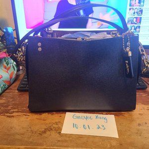 Coach Rogue 25 Shoulder Bag in Black with C Chain Straps